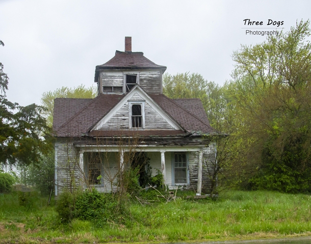 A funky looking little house I shot in the rain South central Illinois  x