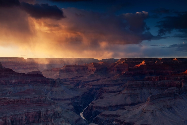 A Grand Canyon winter sunset Arizona 
