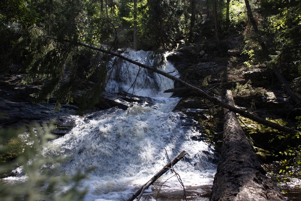A hidden waterfall if you go off trail at Mill Creek Kelowna BC 