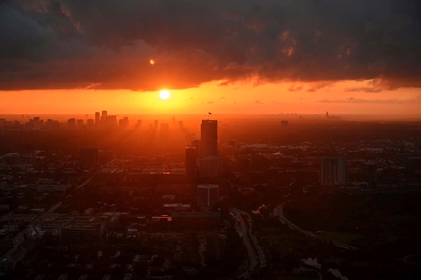 A Houston sunset