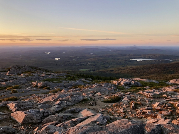 A late-summer sunset from Mount Monadnock NH USA 