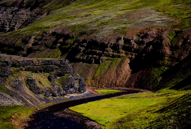 A little spot in Iceland near rufoss waterfall 
