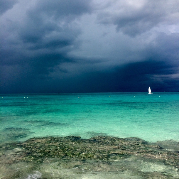 A little storm in Cancun Mexico 