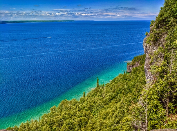 A lookout point from Lions Head Ontario 