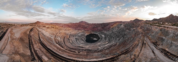 A massive copper mine that closed its doors in 