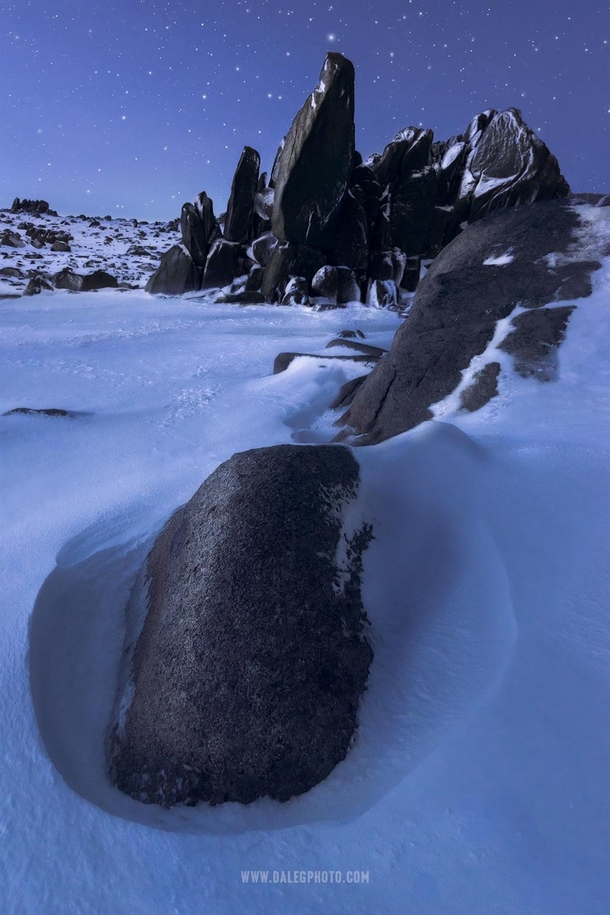 A moonlit landscape in the Australian Alps OC x dalegphoto
