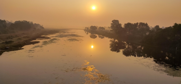 A morning View in waraseoni India 