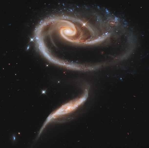 A pair of interacting galaxies - Hubble
