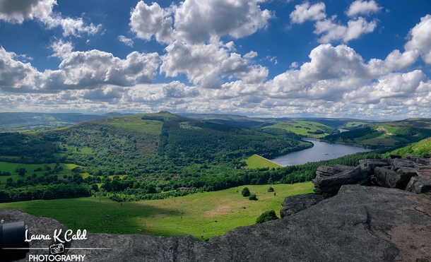 A panorama of Hope Valley Peak District OC 