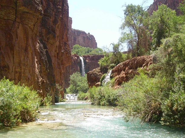 A peaceful picture I took downstream from Havasu Falls in Arizona 