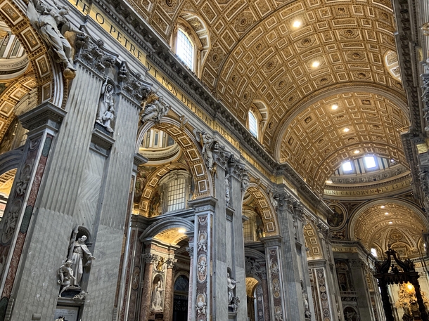 A photo from my recent visit to Saint Peters Basilica in Vatican City