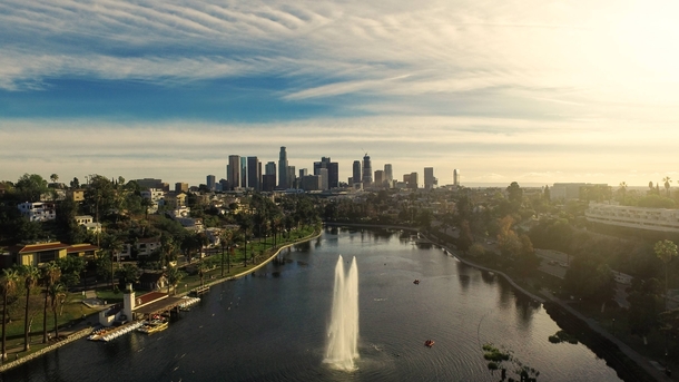 A photo I took yesterday with my drone This is what Los Angeles winters look like 