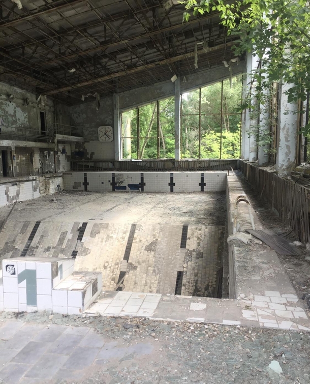 A pool in Chernobyl