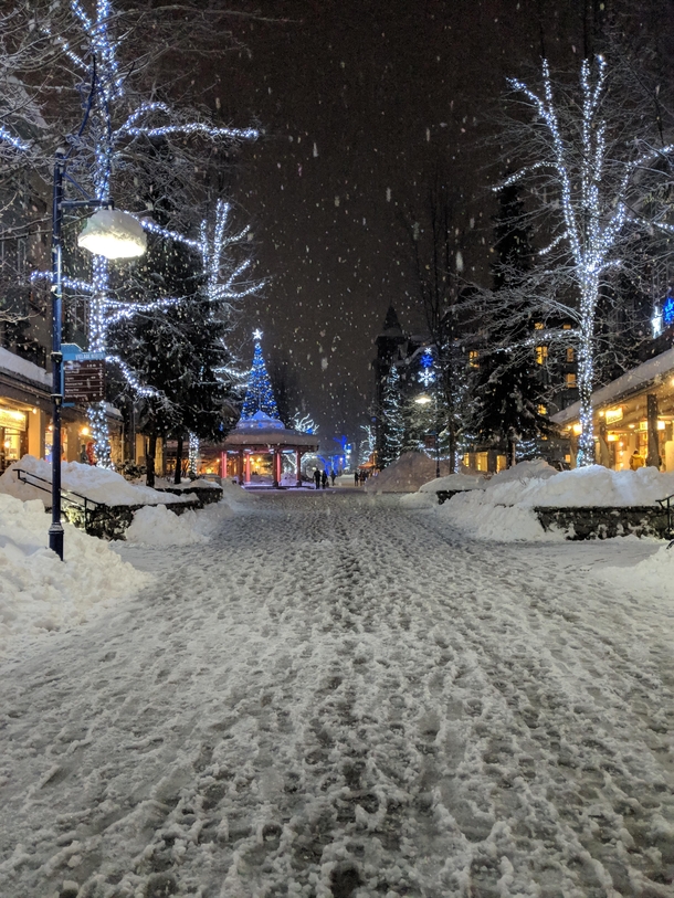 A quiet night in Whistler BC Canada