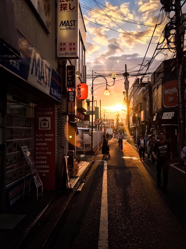 A random street in Tokyo