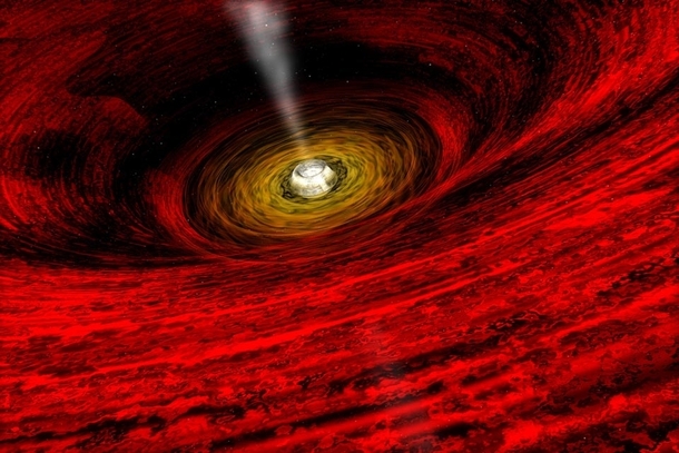 A rapidly rotating black hole can explain why the gas surrounding GRO J- flickering at a rate of  times a second Credit April Hobart CXC