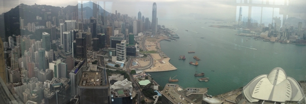 A rare view of Hong Kong from the private th-floor atrium of its third-tallest building Central Plaza 