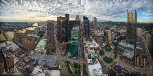 A rooftop view of Pittsburgh 