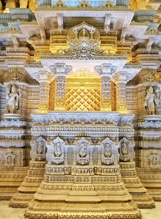 A section of the BAPS Hindu temple in USA