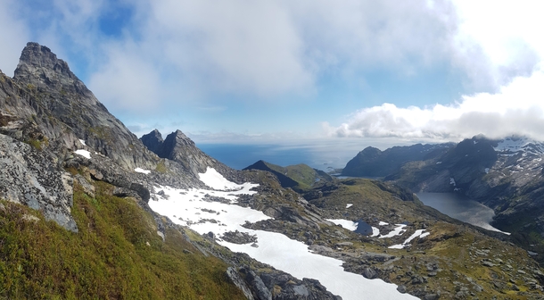 A shot of Munken my favourite of many many hiking trails in the Lofoten Islands Norway 