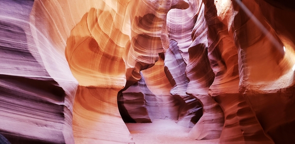 A slot canyon outside Page Arizona USA  x