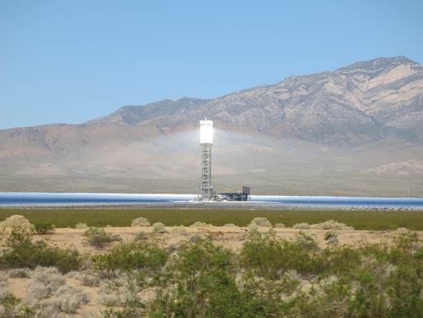 A solar farm just outside Las Vegas NV