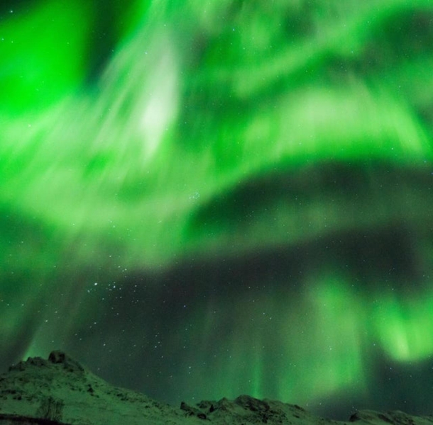 A solar storm lighting up the sky in Troms Norway with Northern Lights  - more of my aurora shots at IG glacionaut