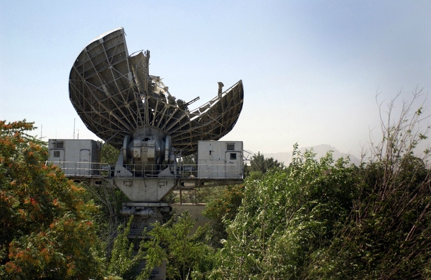 A Soviet Satellite Ground Terminal abandoned in Afghanistan in  