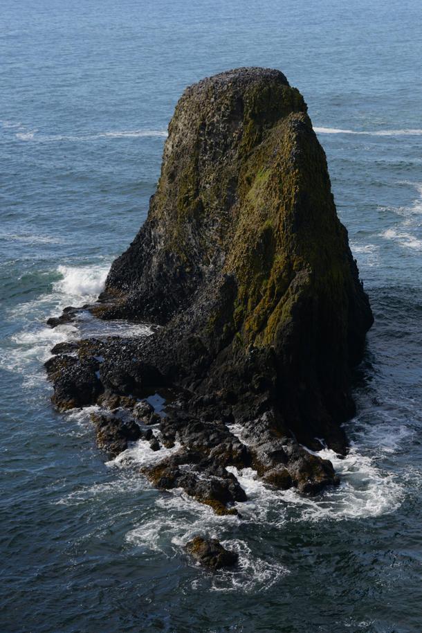 A standing rock off of Yaquina Head Oregon USA  x