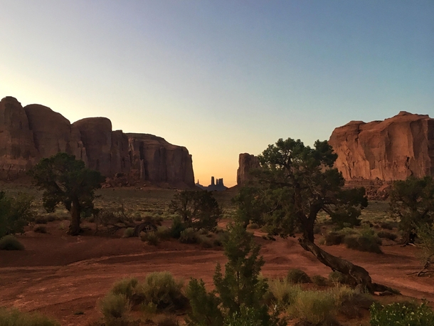 A summers evening in Monument Valley August  