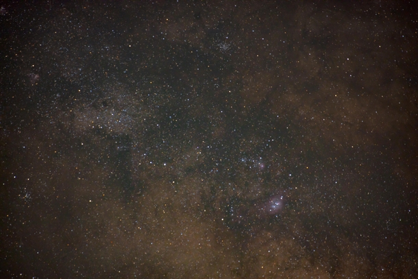 A telephoto picture of the Milk Way mm