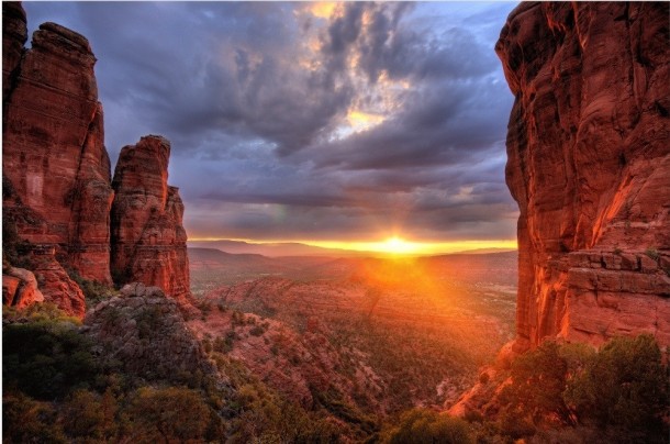 A view from Cathedral Rock Sedona Arizona 