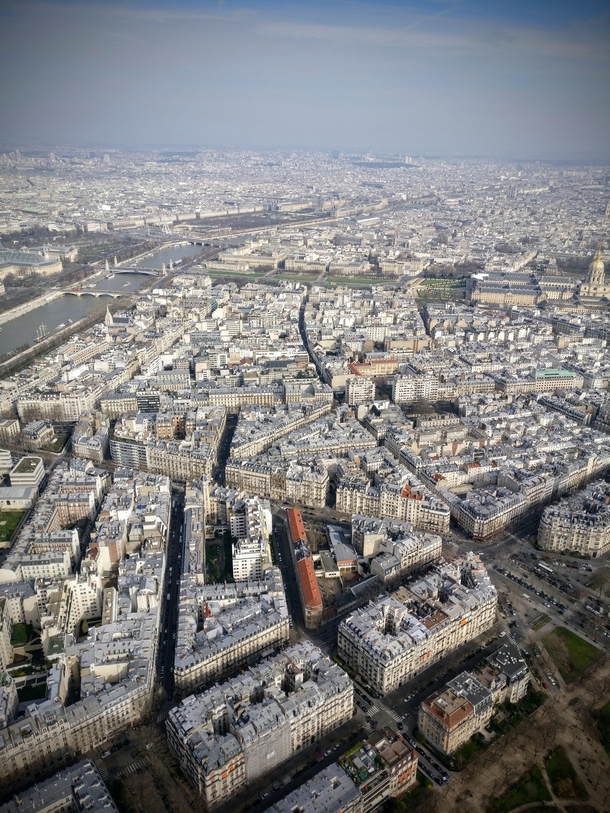 A view from the third floor of the Eiffel Tower Paris 