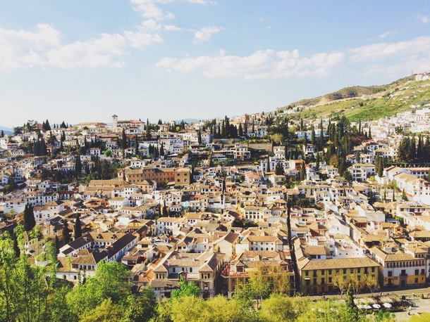 A view of GranadaSpain as seen from the Alhambra 