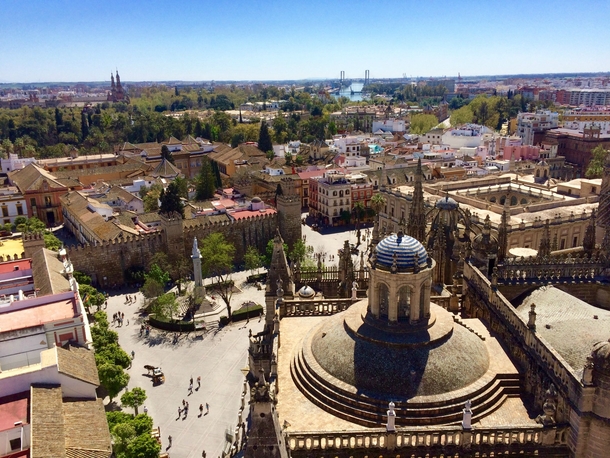A view of Sevilla Spain as seen from La Giralda 