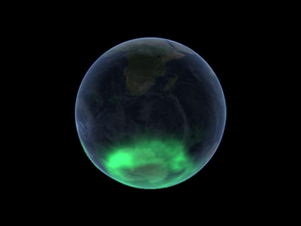 A view of the Aurora Australis as taken by the Imager for Magnetopause-to-Aurora Global Exploration or IMAGE satellite Pic by NASA  IMAGE January 