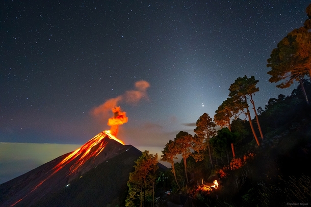 A Volcanic Great Conjunction by Francisco Sojuel  