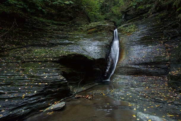 A waterfall in Ithaca NY OC