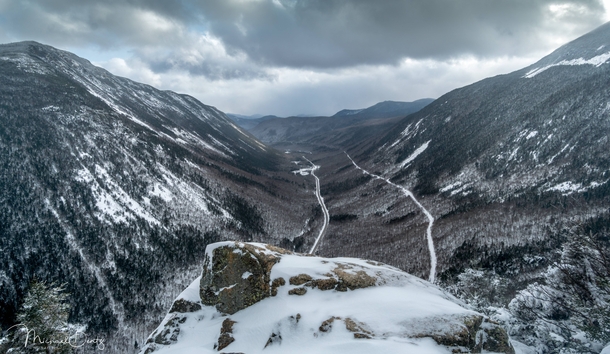 A winter hike in the White Mountains New Hampshire 