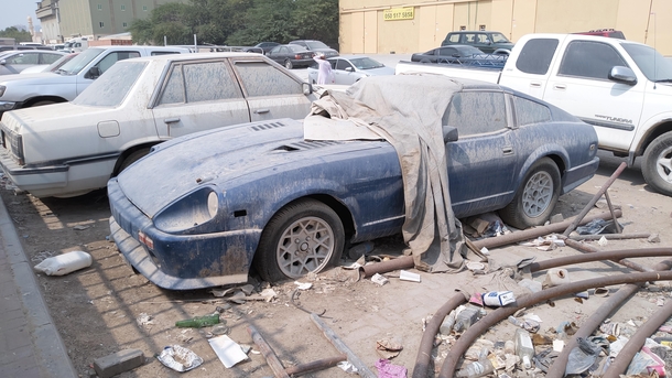 Ababndoned Datsun ZX in Ajman