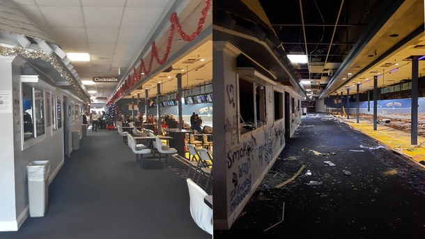 Abandon Bowling Alley  vs Today 