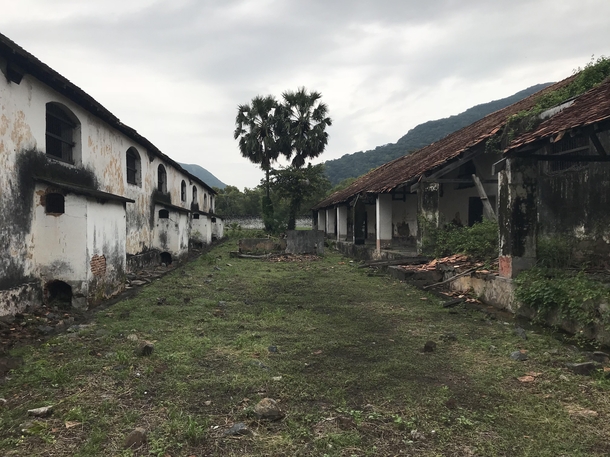 Abandon section of Prison Complex- Con Dao Island Vietnam