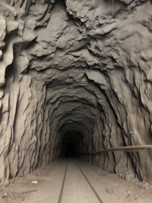 Abandon train track tunnel