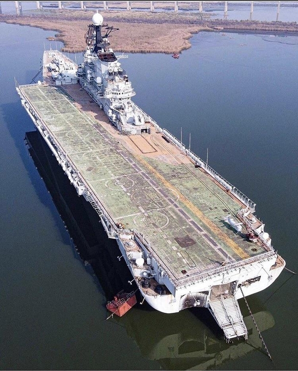 Abandoned aircraft carrier