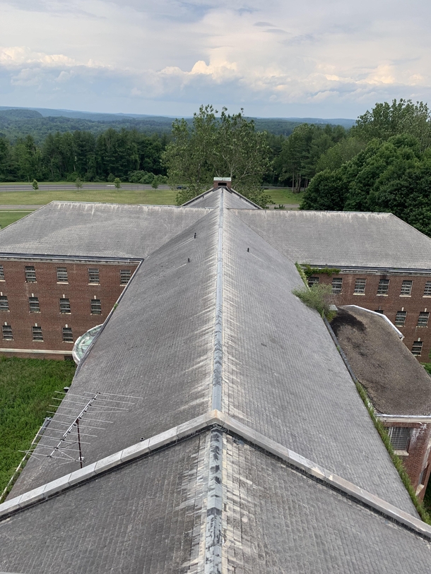 Abandoned asylum from on top of its bell tower