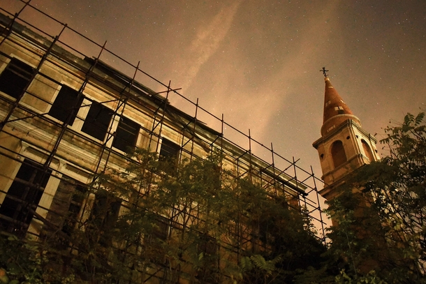 Abandoned Asylum Poveglia Italy Taken at AM with Long Exposure 