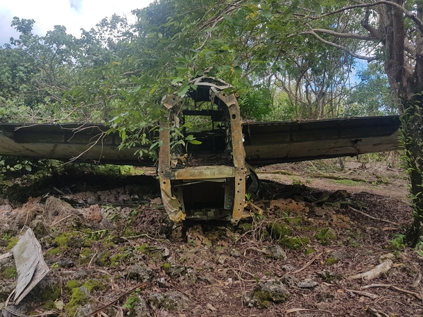 Abandoned B- tail section Andersen Air Force Base Guam