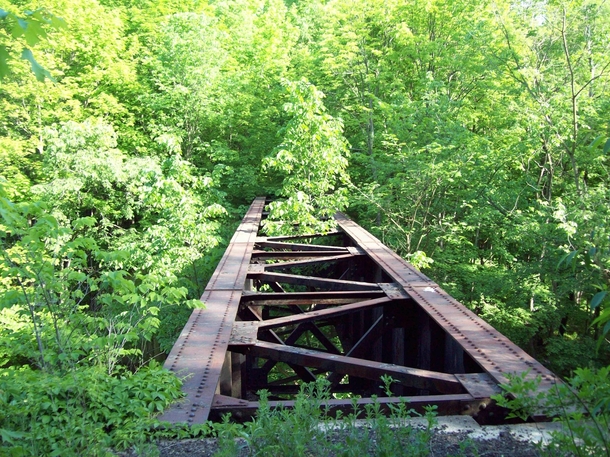 Abandoned BampO RR bridge in Geauga County Ohio 