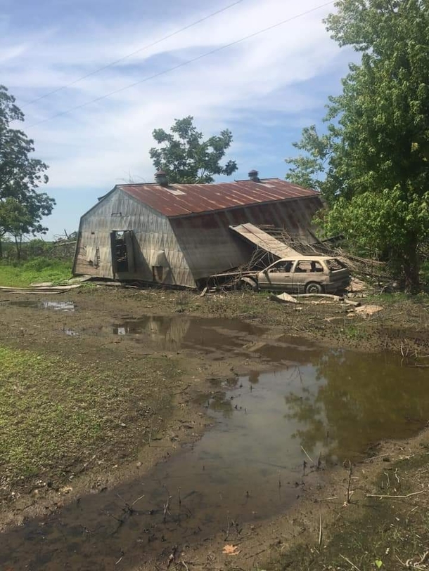 Abandoned barn near my uncles house One flood too many