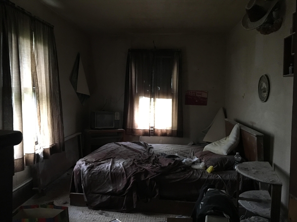 Abandoned bedroom in a -year-old house in Blackwood NJ 